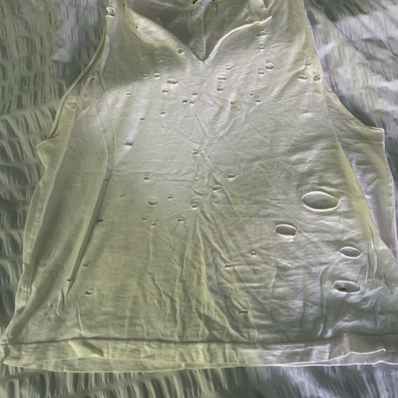 URBAN OUTFITTERS Size Small Tank w/holes - Picture 1 of 2